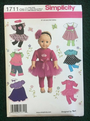 Simplicity Doll Patterns ~ All Patterns are Size 18 * ~ * ~ * ~ * ~ Listing 1478 - Picture 70 of 113