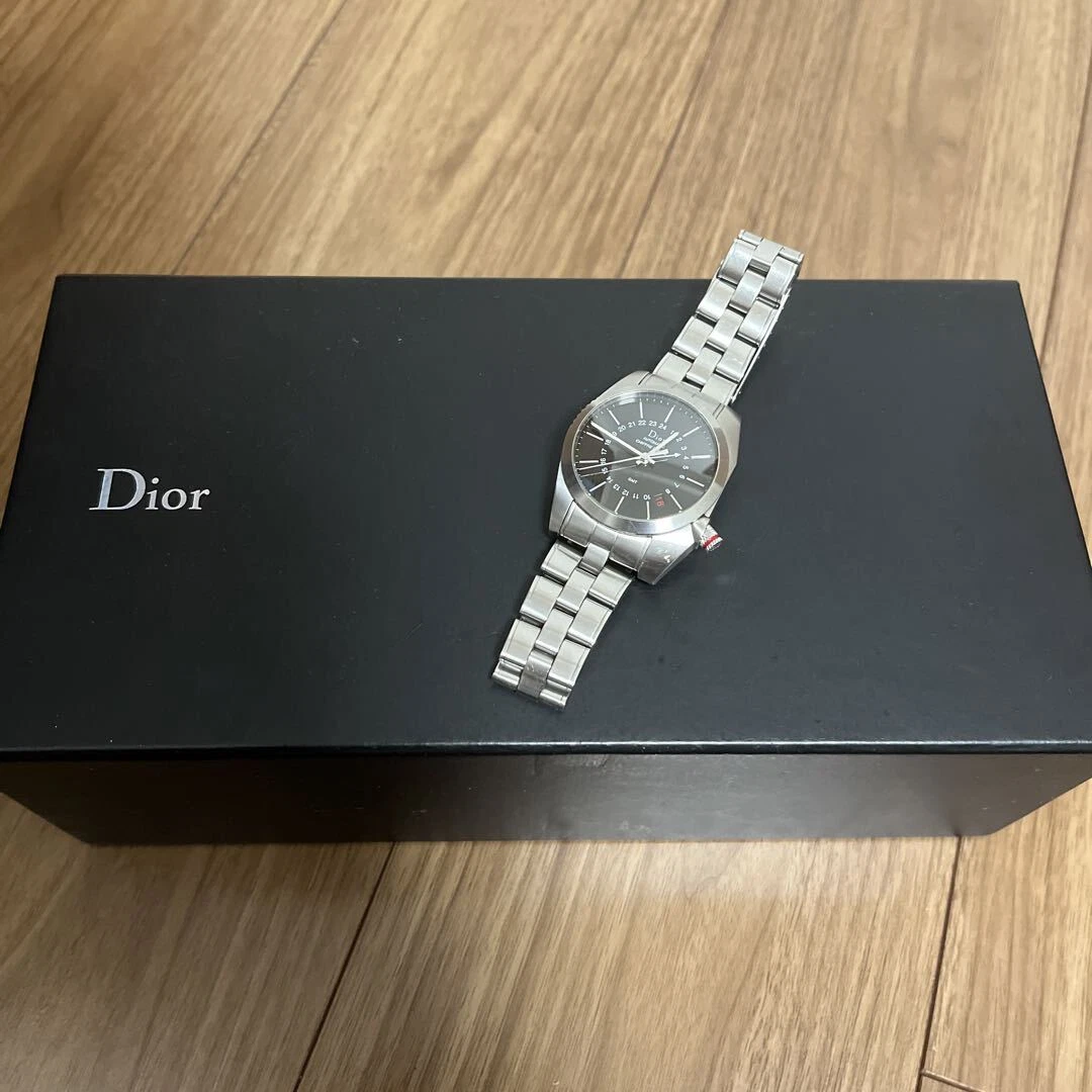Christian Dior Cd084210 Analogique Automatique Homme Dior Chiffre Rouge Homme Discontinu