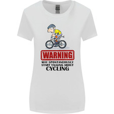 May Start Talking About Cycling Cyclist Womens Wider Cut T-Shirt