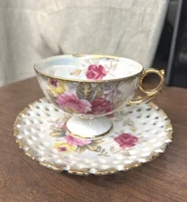 Lipper & Mann Creations Royal Halsey Cup & Saucer Made in Japan