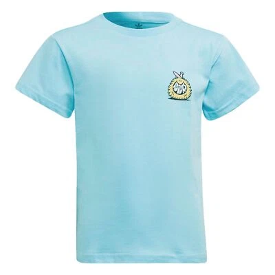 Adidas Garçon T-Shirt Kevin Lyons Enfant Monstre École Sport Loisirs Bleu Clair - Photo 1/3