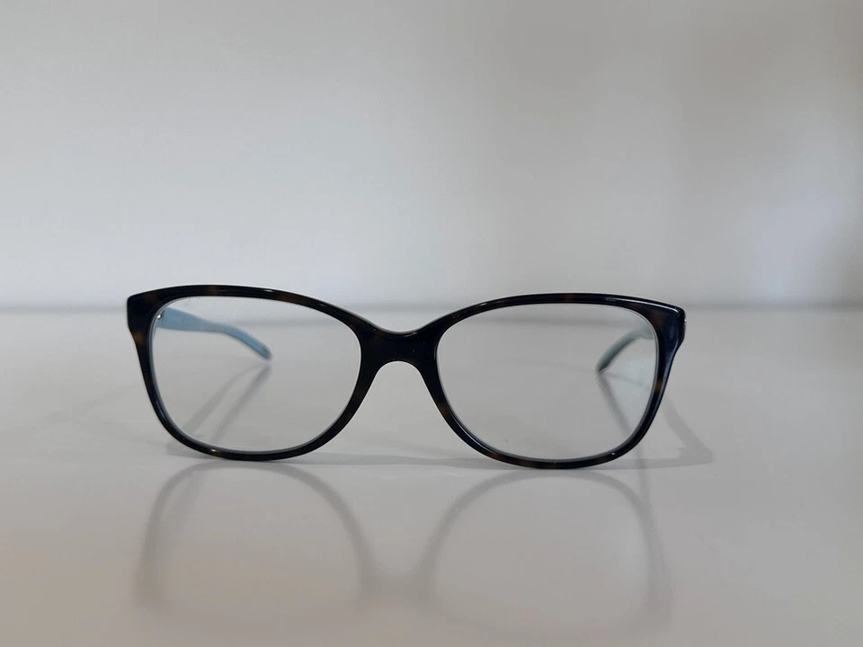 蒂芙尼 TF 2097 8134 方形哈瓦那棕色蓝色眼镜框 52-16-135 — 第 2/4 张图片