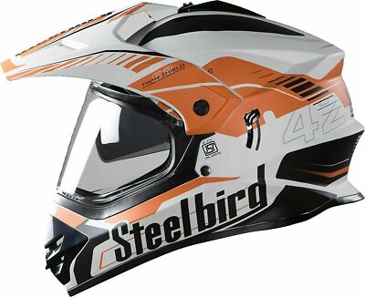 SB-42 Airbone Mat White & L.Orange +P-Cap With Plain Visor L Size 600 mm @US