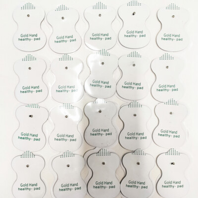 20 PCS Snap Replacement Electrode Pads for TENS Unit Muscle Stimulator Massager
