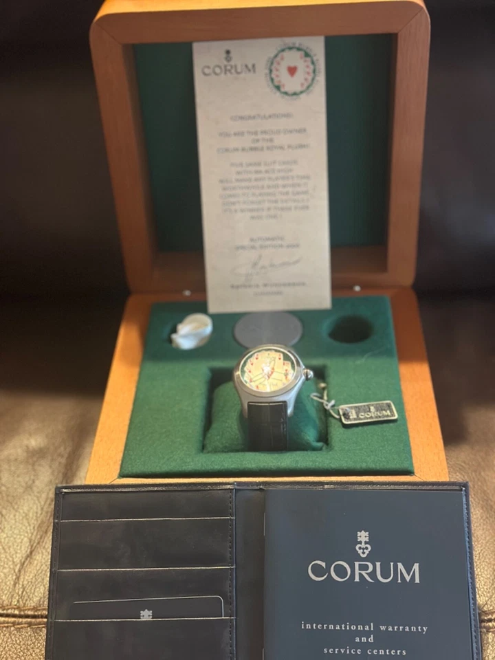 Reloj Hombre Corum 082.170.20 Burbuja Royal Flush 45mm 2006 Edición Limitada
