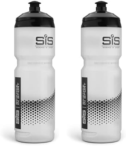 SIS Clear Sports Water Bottle, Wide Mouth Drink Bottle, Transparent Pack Of 2 - Picture 6 of 11