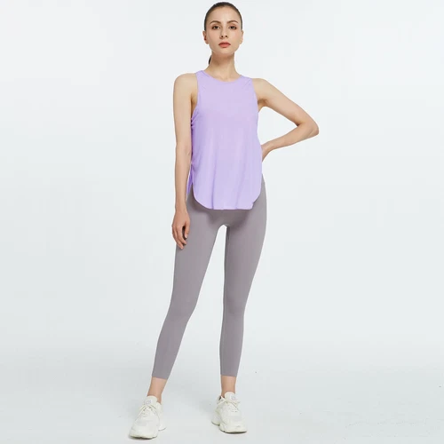 Women's Workout Tank Tops Cool-Dry Sleeveless Loose Fit Yoga Shirt Athletic Tops - Bild 17 von 41