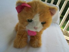Hasbro FurReal Friends 2012 Daisy Orange Plays With Me Kitten Cat Interactive