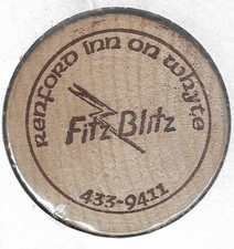 Renford Inn On Whyte (Edmonton Alberta Canada), Fitz Blitz, Token, Wooden Nickel