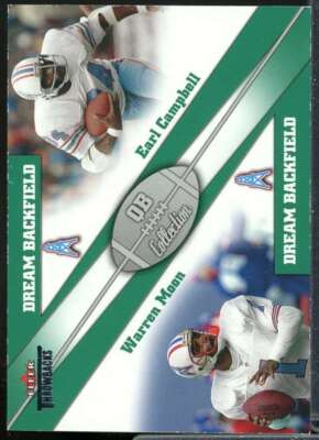 Warren Moon/Earl Campbell 2002 Fleer Throwbacks QB Collection Dream Backfield #2