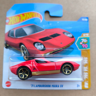Hot Wheels 2025 HW 70S VS 90S 71 LAMBORGHINI MIURA SV RED 6/10 | eBay