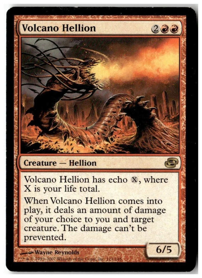 MTG Volcano Hellion - Planar Chaos Moderately Played English Playset (x4) - Image 3 of 4