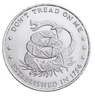 Don't Tread on Me 1 Oz .999 Pure Silver Round the Price of Liberty Fine Bullion