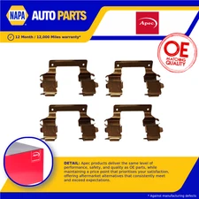 Brake Pad Fitting Kit fits MITSUBISHI L200 2.0 Front 86 to 94 Apec Quality New