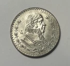 Photo of a 1957 Mexico Un Peso Silver from an eBay listing that sold on Jul 7, 2026