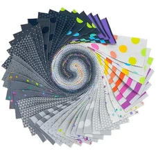 Jelly Roll 2.5" Strips 40pc Free Spirit Tula Pink "True Colors Graywork"