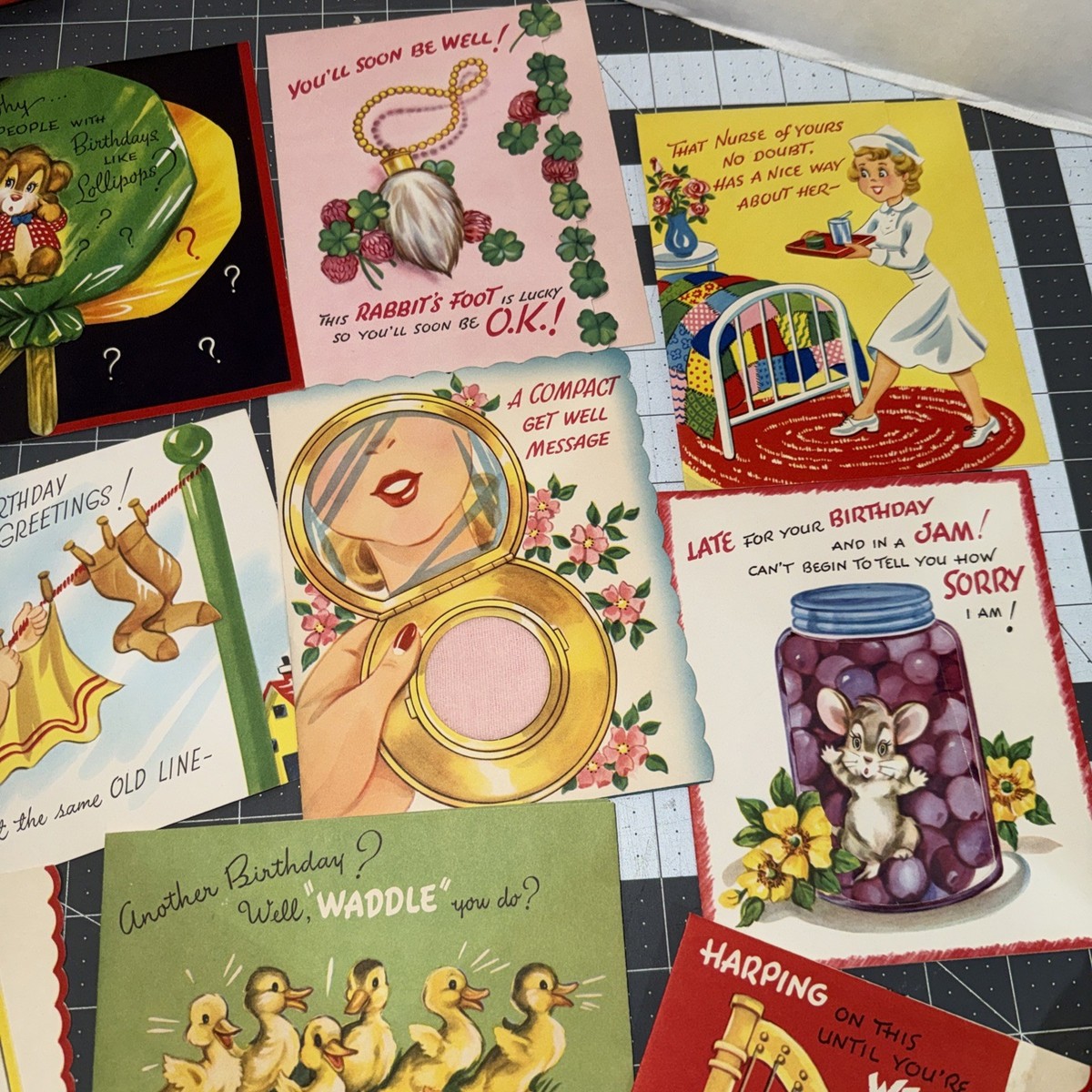 Vintage Comics in Action 14 Greeting Cards Original to the Box 3D