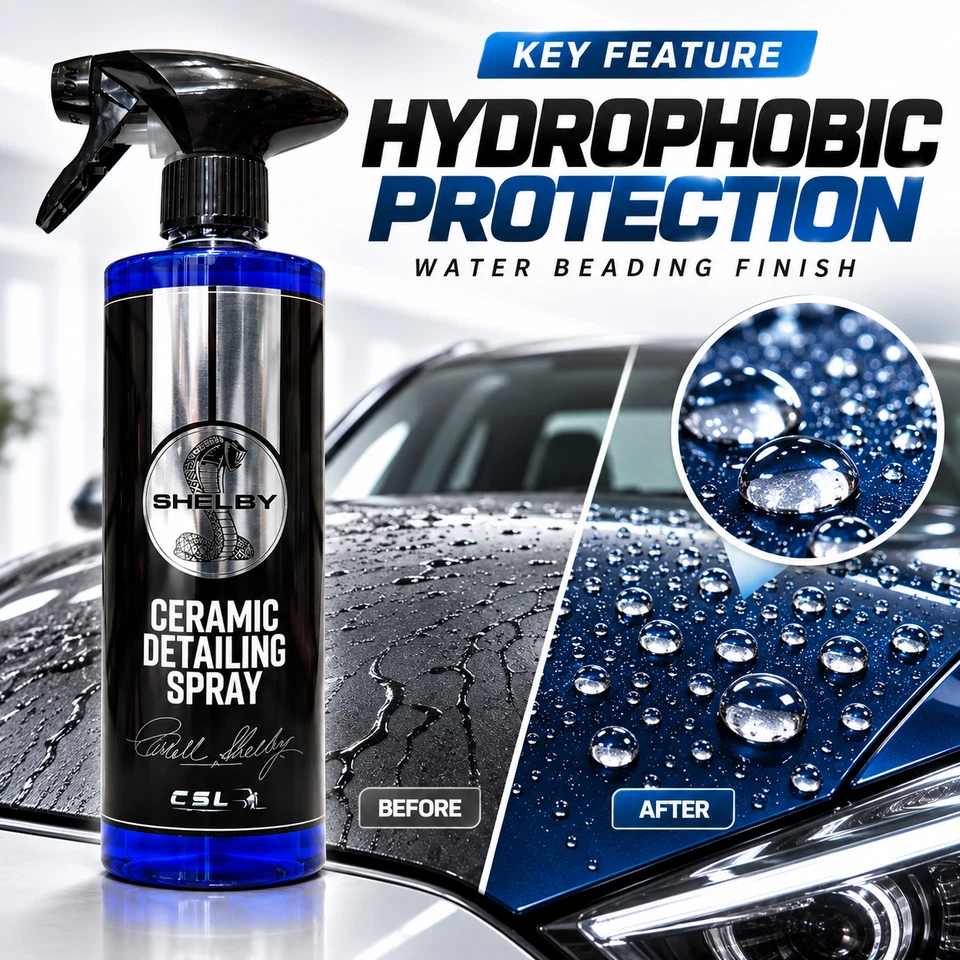 Shelby hydrophobic water beading finish