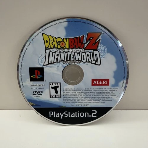 Dragon Ball Z: Infinite World (Sony PlayStation 2, 2008) PS2 Disc Only Tested