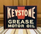 Keystone Grease Motor Oil Flange Sign Garage Gas Vintage Style Wall Decor