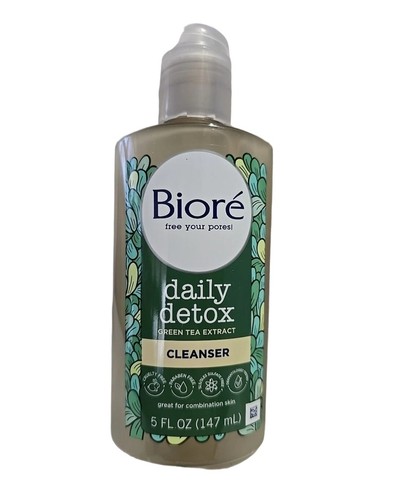 💚 BIORÉ 5 Oz. 🫧 •DAILY DETOX• 🫧 Green Tea Extract & Hemp Seed Oil Cleanser🫧. - Picture 9 of 14