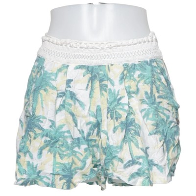 Roxy, Shorts, Größe: L, Grün/Weiß/Gelb/Mehrfarbig, Blumen, Damen #i6G