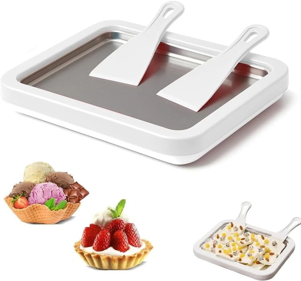 Rolled Ice Cream Maker, Instant Ice Cream Maker, Instant Cold Plate Ice Cream...