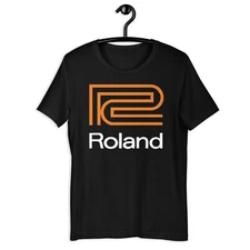 Roland Drums Logo T-Shirt - Synth, D J, and EDM Style Tee S-5XL