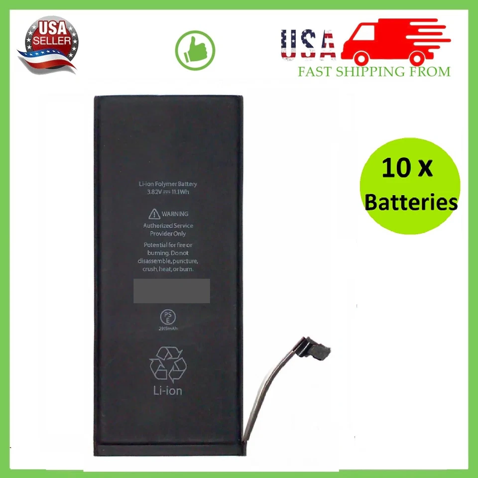 Premium Quality Replacement Battery For iPhone 5 6S 7 8 11 12 13 XR XS LOT (10x) - Image 2 of 4