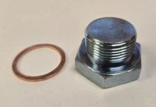 1 1/8" Head 7/8" - 18 Thread Oil Pan DRAIN PLUG & GASKET for IH Tractor Truck