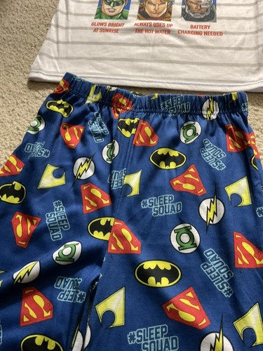 Justice League Kids Boys 2Pc. Sleepwear/Pajama Set Shorts & T-Shirt Top M - Picture 2 of 3