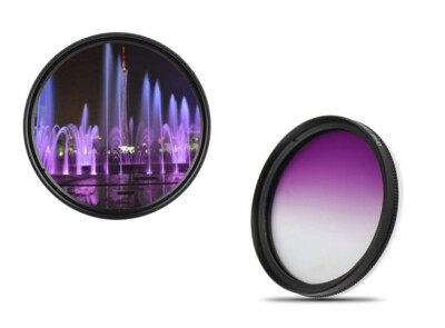 Dhd Digital Brand 58mm Color Gradient Filter Purple Color Filter Graduated 58 mm