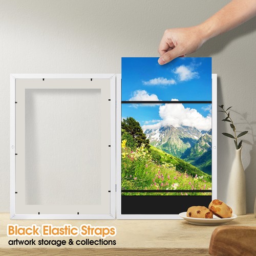 A3 Kids Art Photo Frame Children Drawings Project Wooden Artwork Picture Display - Picture 3 of 33