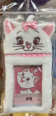 Disney Aristocats Marie 17227 Fuzzy Photo Keychain Cat Plush Key