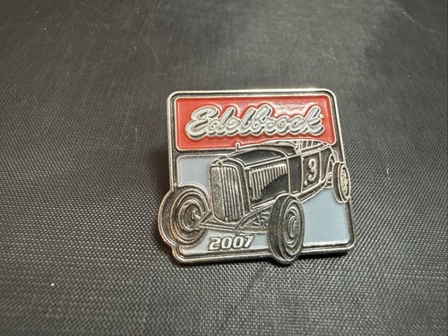 2007 EDELBROCK HOT ROD DUECE LOGO NHRA DRAG RACING HAT PIN - 第 1/4 張圖片