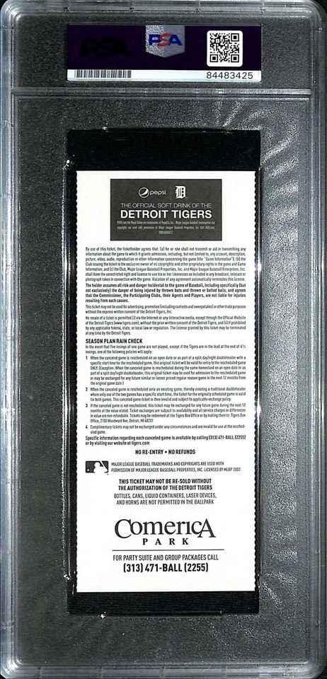 ALEX BREGMAN Signed Auto 1st MLB Hit Full Ticket 7/31/16 Graded PSA/DNA 10 GEM - Image 4 of 4