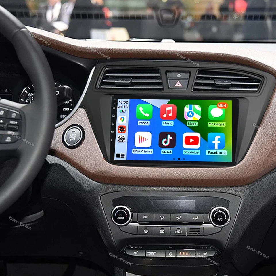 Für HYUNDAI i20 2015-2017 Android 14 Autoradio Apple CarPlay GPS Navi RDS 4+64G - Bild 2 von 4