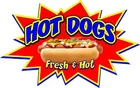 Hot Dogs DECAL Fresh Hot (Choose Size) Food Concession Vinyl Sign Sticker