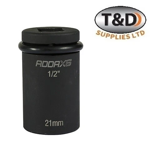 Timco 21mm Scaffolders Short Impact Socket with 1/2" Drive, 52mm Pin & Ring Tool