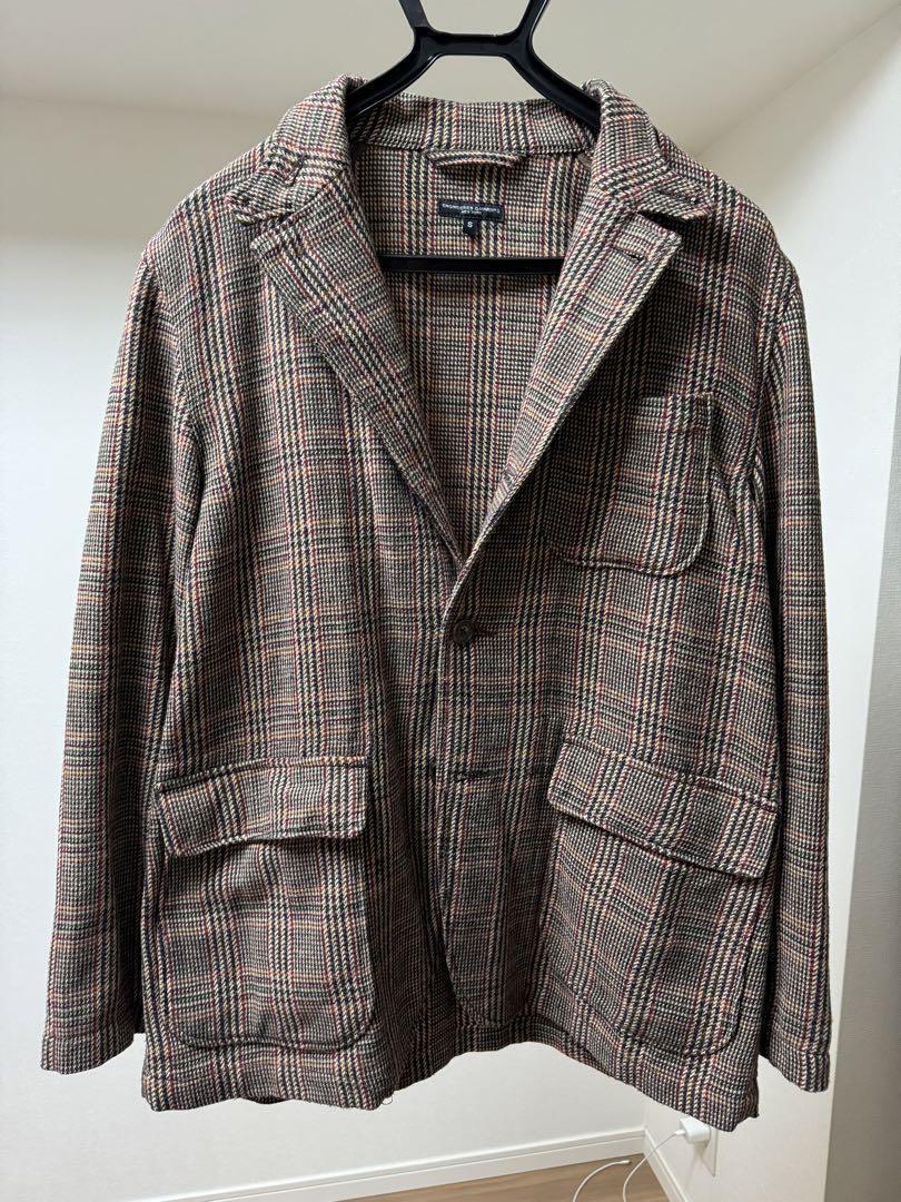 Engineered Garments Loiter Jacket Brown/Orange Wool Poly Engineered Garments Loiter Jacket Brown/Orange Wool Poly