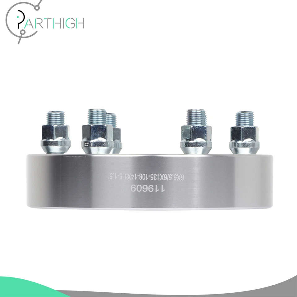 For Chevy GMC 6 Lug 6x5.5 to Ford 6x135 (4) 1.5" Thick Conversion Wheel Adapters - Image 4 of 4