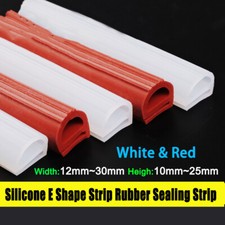 Silicone E Shape Strip Rubber Sealing Strip White/Red High Temperature Oven Strp