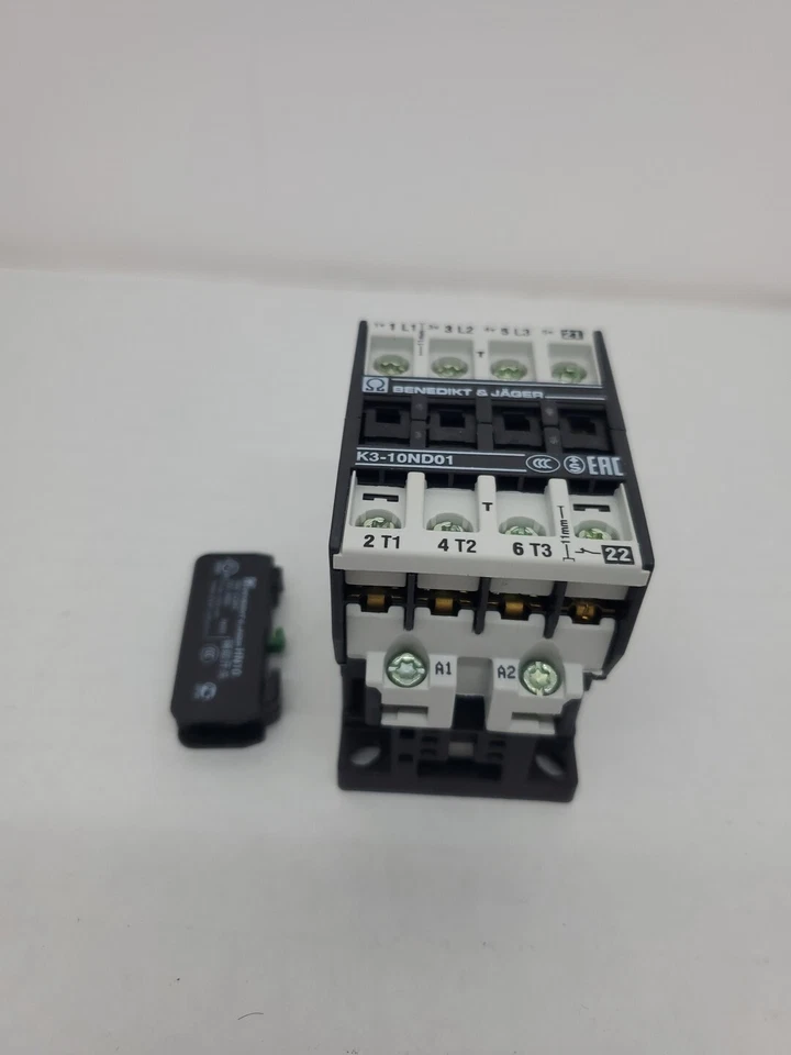 Contactor Benedkit & Jager K3-10ND01EUR 190R 4KW 3~400v 200 240v 50 60hz Foto 2 de 4