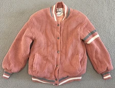 Vintage Outerbound Wool Sweater Jacket Womens Medium Quilted Lining Snap Buttons