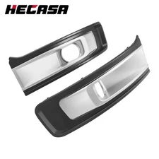 For  Ford Flex 2013-2019 Pair Front Fog Lights Bezel Cover Set #FO1038130