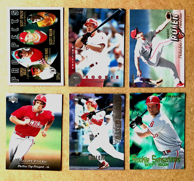 Scott Rolen Rookie 6 Scott Rolen Rookies, Rookie Inserts, and a Pre-Rookie; New HOFer! | eBay
