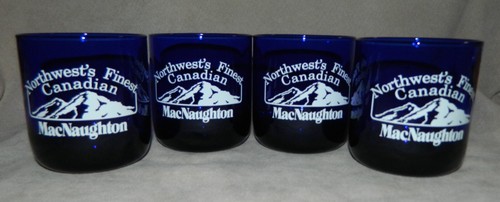 4 Cobalt Blue-Old Fashion Glasses-Northwest's Finest Canadian MacNaughton - 第 1/9 張圖片