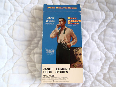 PETE KELLY'S BLUES VHS 20'S JAZZ JACK WEBB JANET LEIGH ELLA FITZGERALD PEGGY LEE