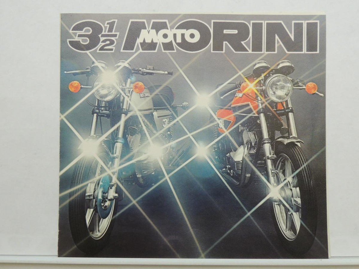 Vintage Moto Morini Mororcycle Brochure 3 1/2 Sport 3 1/2 L10049