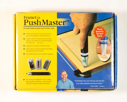 Frameco Pushmaster Underpinner Kit with all parts instructions and box